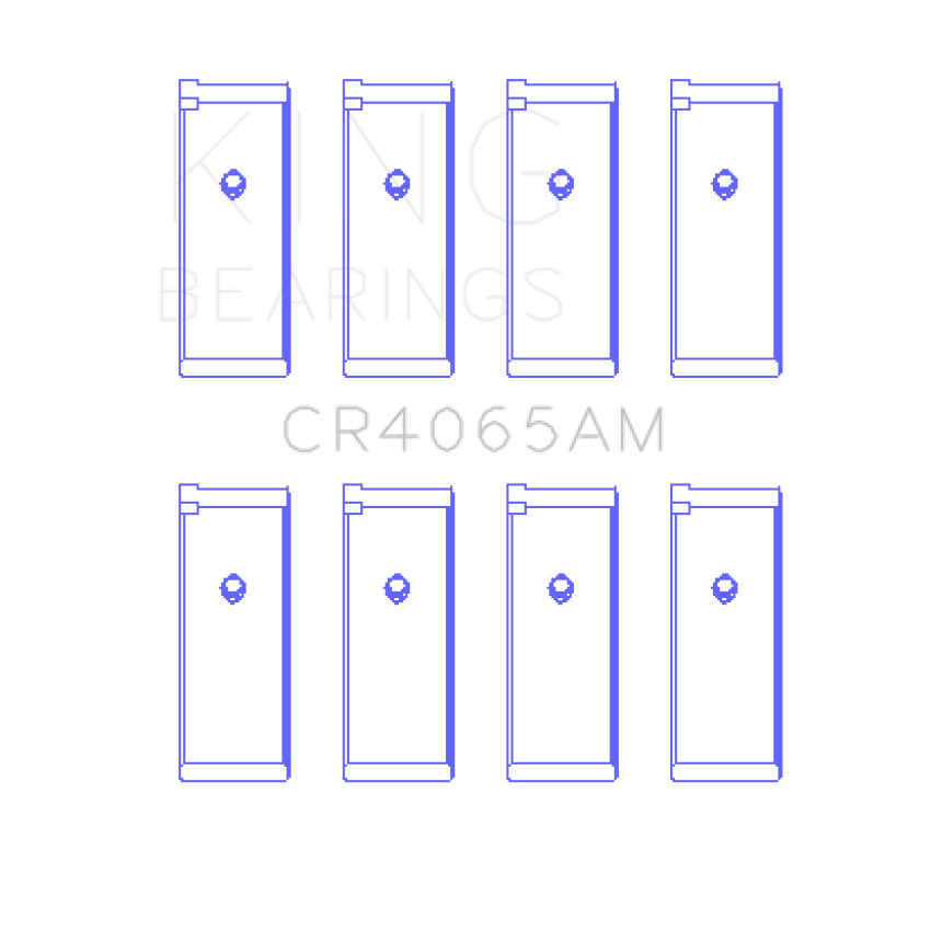 King 91-04 Nissan 146CI/2.4L KA24DE L4 / 89-97 146CI/2.4L KA24E L4  (Size STD) Rod Bearing Set