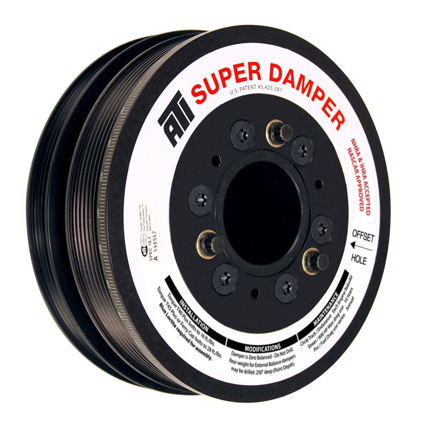 ATI ATI918628 Damper - 7.48in - Alum - 6/4 Grv - LS3 Camaro - 10-15 - Gen 3 Vortec Truck - LS