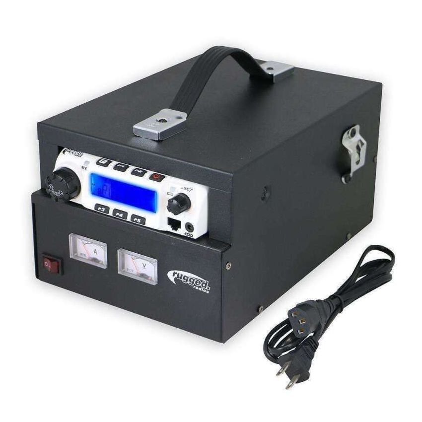 Rugged Radios DT-POWER-SUPPLY Desktop Power Supply and Cabinet for M1 RM45 & RM60 Mobile Radios