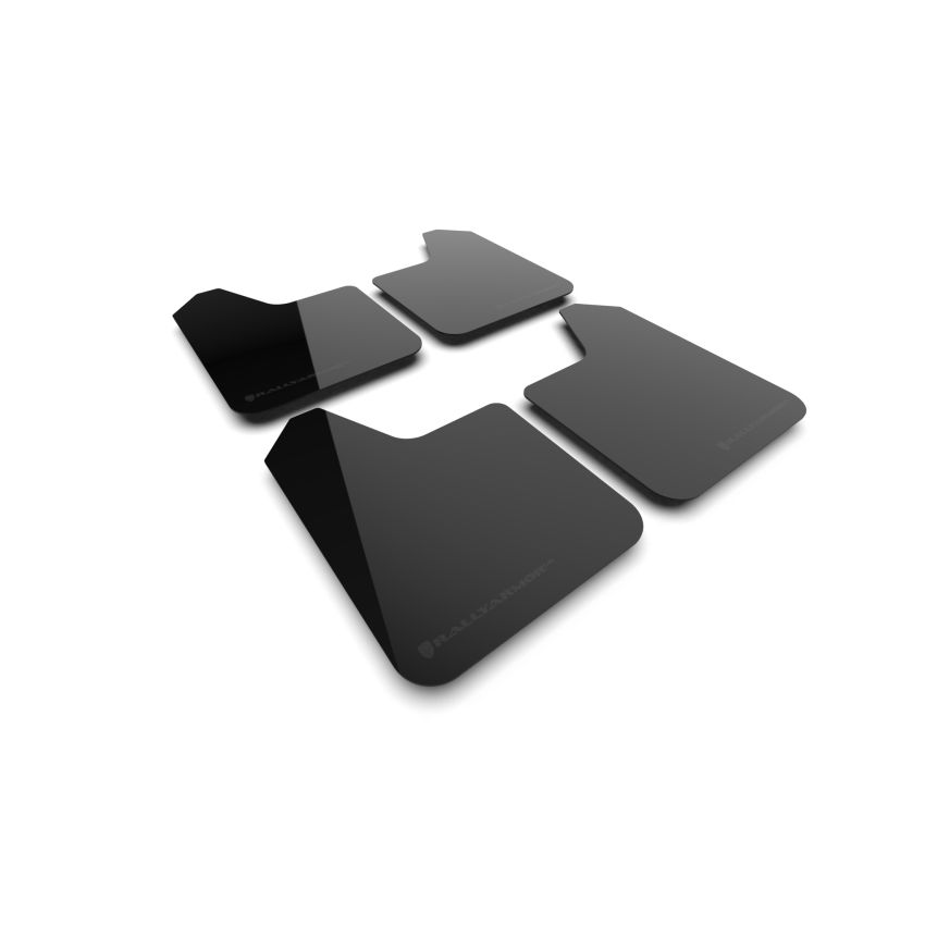 Rally Armor MF12-UR-BLK-MBK Universal UR Black Mud Flap w/ Metallic Black Logo