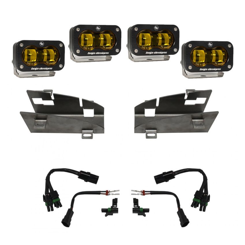 Baja Designs 448169 Dodge/Ram Dual S2 SAE Fog Pocket Light Kit