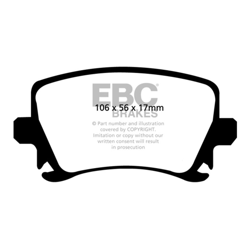 EBC UD1108 06-13 Audi A3 2.0 Turbo (Girling rear caliper) Ultimax2 Rear Brake Pads