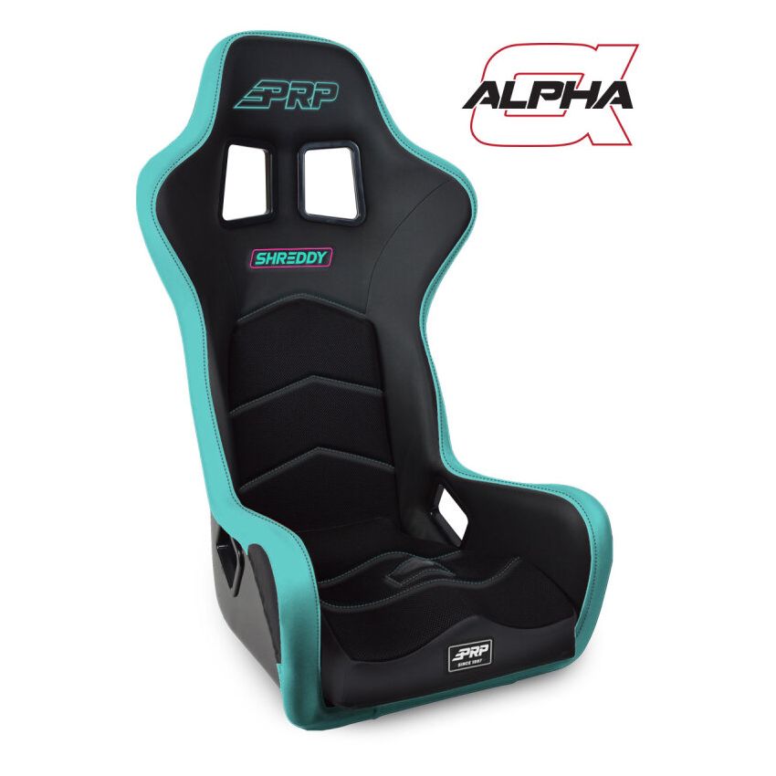 PRP Seats SHRDYA3901-01 PRP Shreddy Alpha Composite Seat- Black/Teal