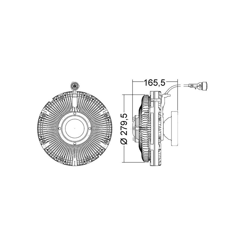 BEHR CFC 196 000P Engine Cooling Fan Clutch