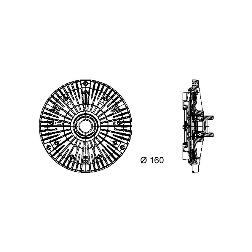 BEHR CFC 56 000P Engine Cooling Fan Clutch