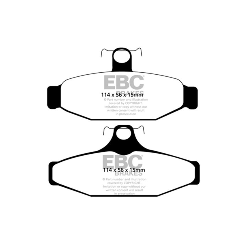 EBC UD295 83-87 Chevrolet Corvette (C4) 5.7 Ultimax2 Rear Brake Pads