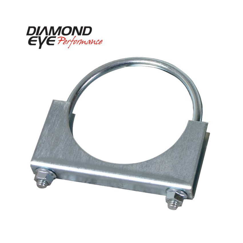 Diamond Eye CLAMP 4in 3/8in U-BOLT 11 GAUGE SADDLE ZINC-COATED HEAVY DUTY