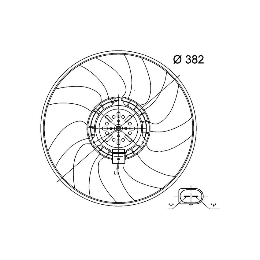BEHR CFF 32 000S Engine Cooling Fan Assembly