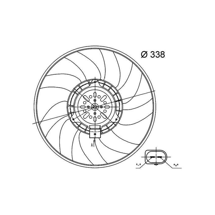 BEHR CFF 33 000S Engine Cooling Fan Assembly