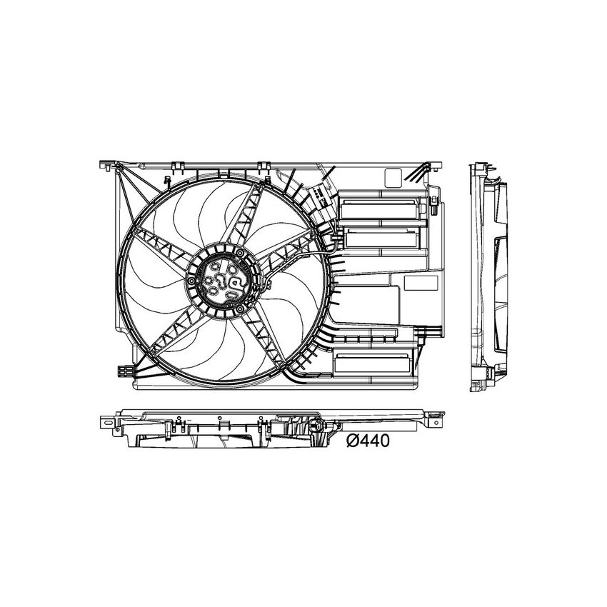 BEHR CFF 403 000P Engine Cooling Fan Assembly