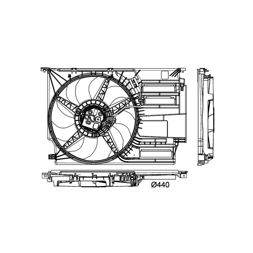 BEHR CFF 405 000P Engine Cooling Fan Assembly