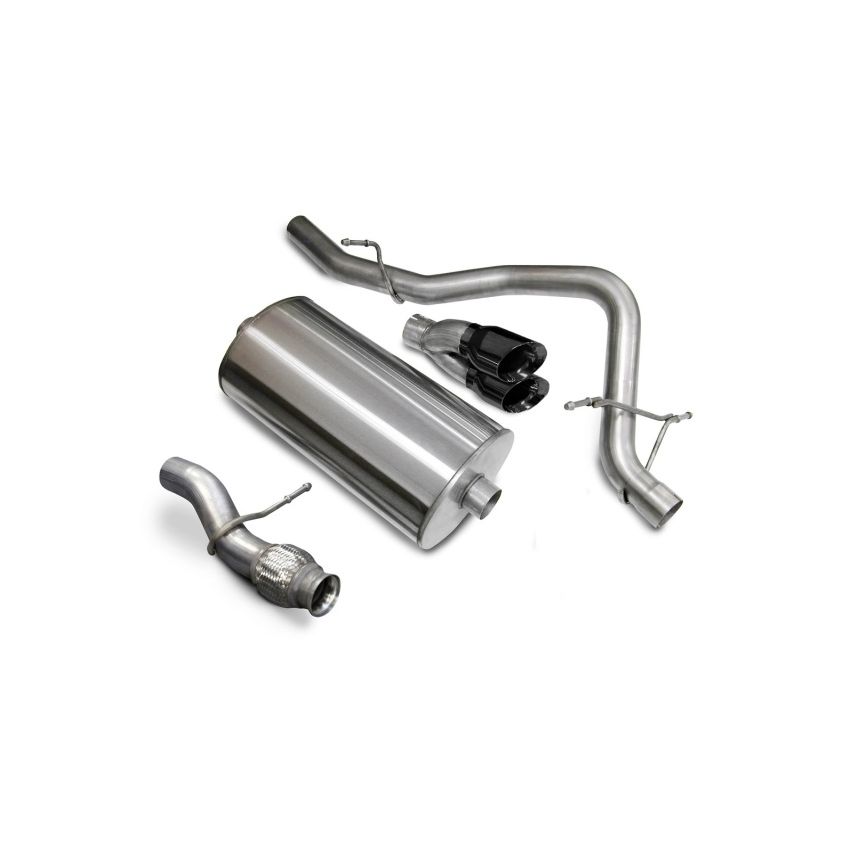 Corsa 09-11 Chevrolet Tahoe 5.3L V8 Black Sport Cat-Back Exhaust