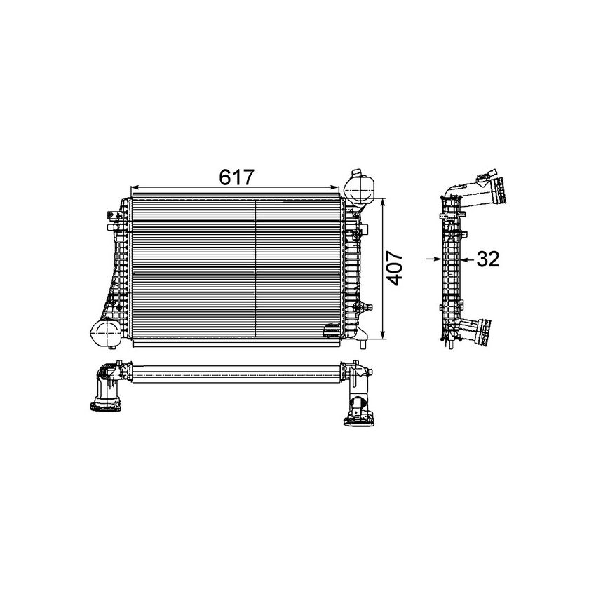 BEHR CI 166 000P Intercooler