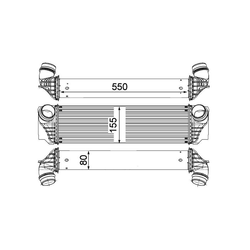 BEHR CI 183 000P Intercooler