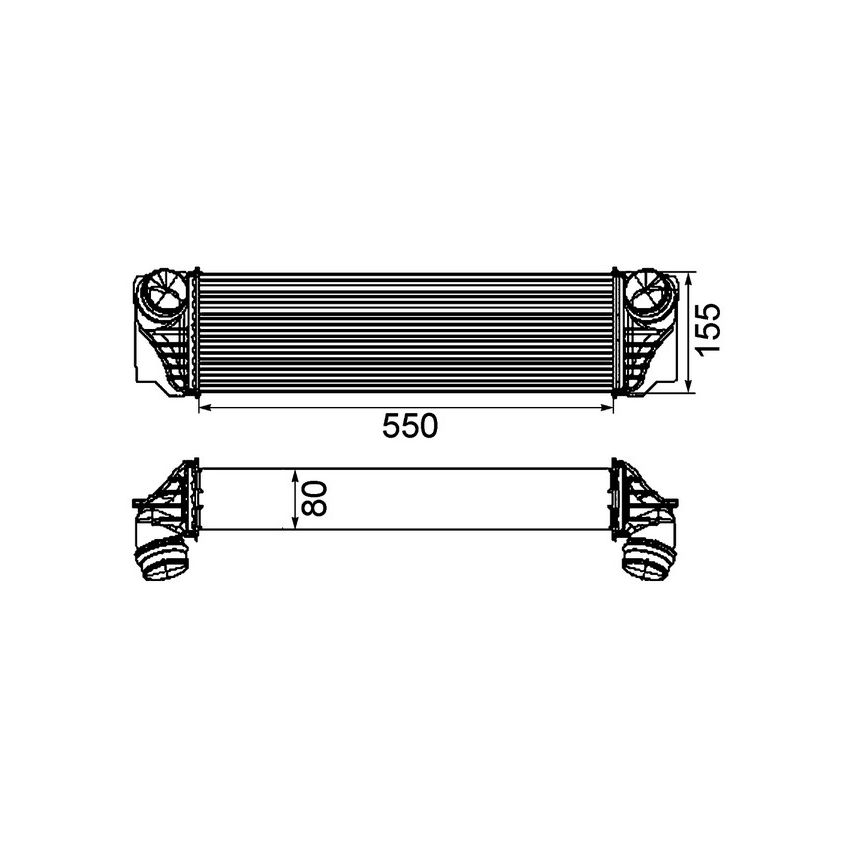 BEHR CI 184 000P Intercooler
