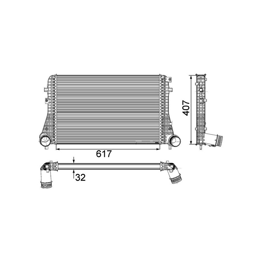 BEHR CI 208 000P Intercooler