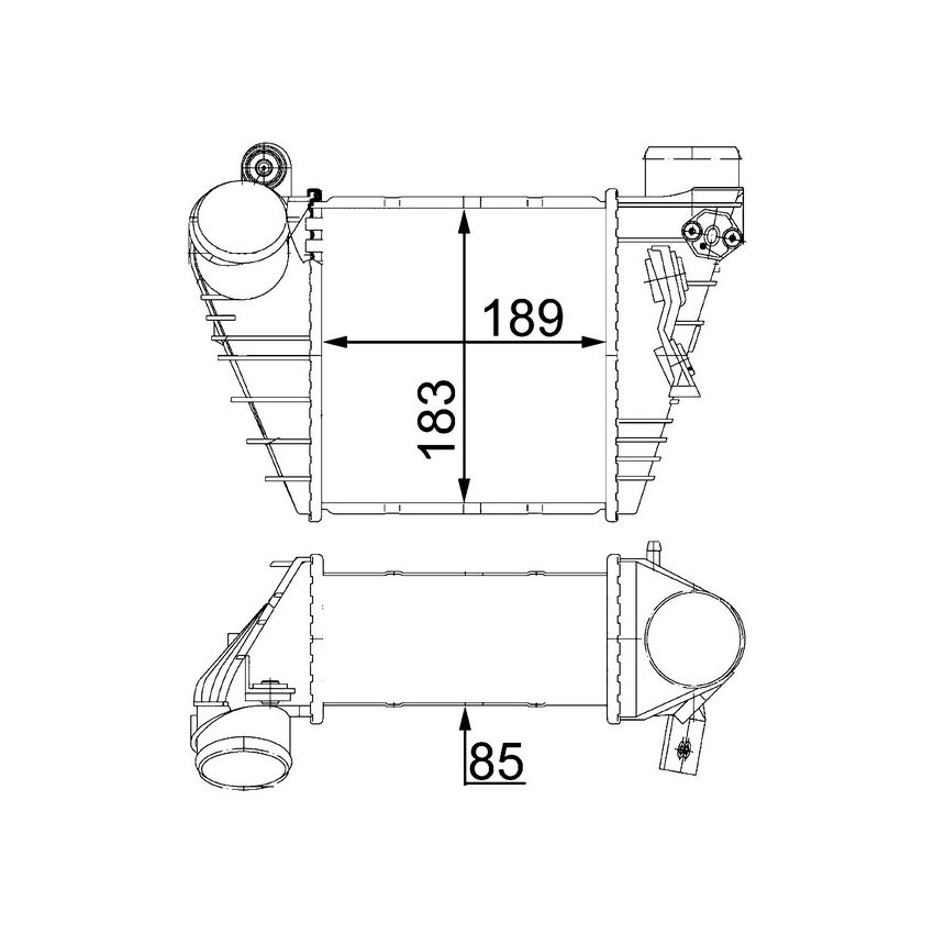 BEHR CI 22 000S Intercooler