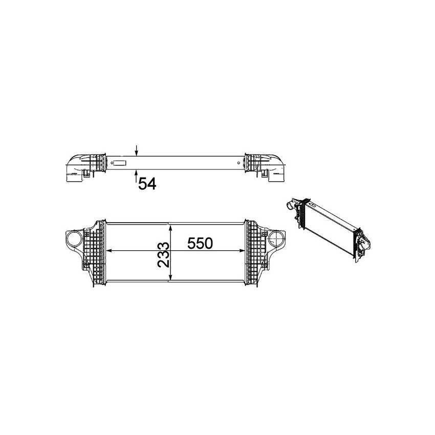 BEHR CI 238 000P Intercooler