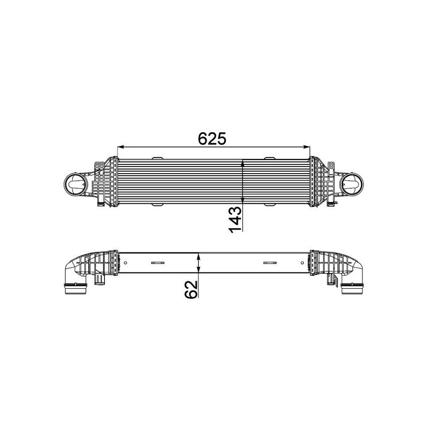 BEHR CI 357 000P Intercooler