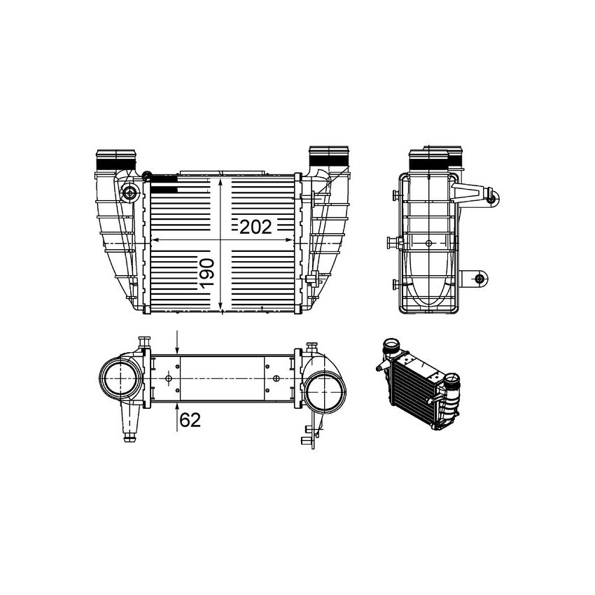BEHR CI 486 000S Intercooler