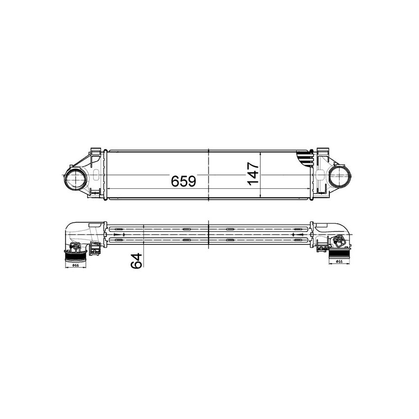 BEHR CI 521 000S Intercooler
