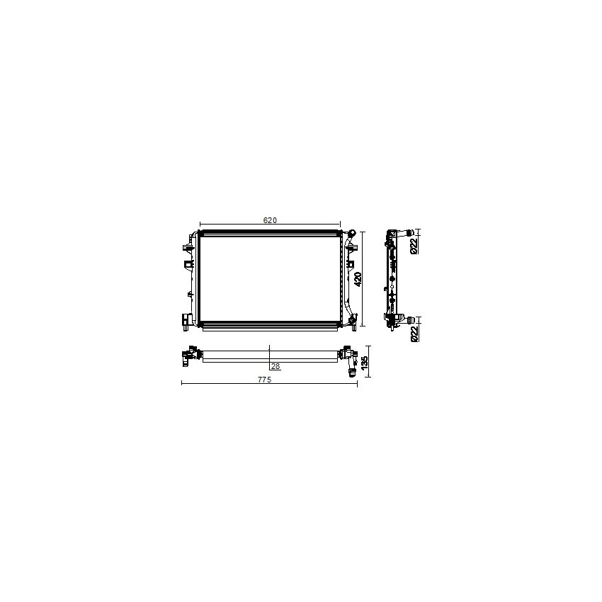 BEHR CIR 38 000P Radiator