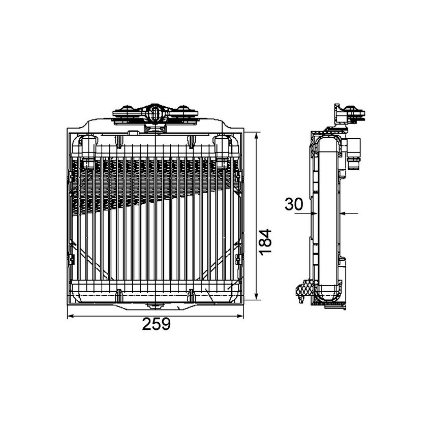 BEHR CLC 102 000P Engine Oil Cooler