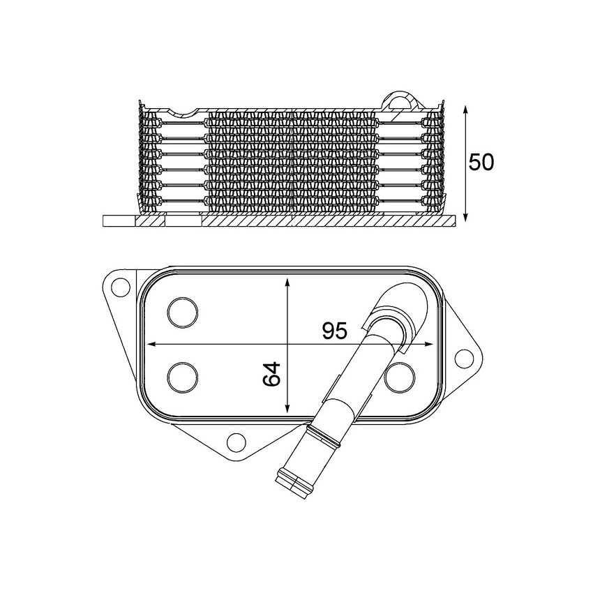BEHR CLC 12 001S Engine Oil Cooler
