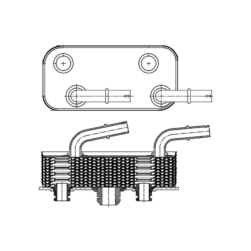 BEHR CLC 180 000S Automatic Transmission Oil Cooler Assembly