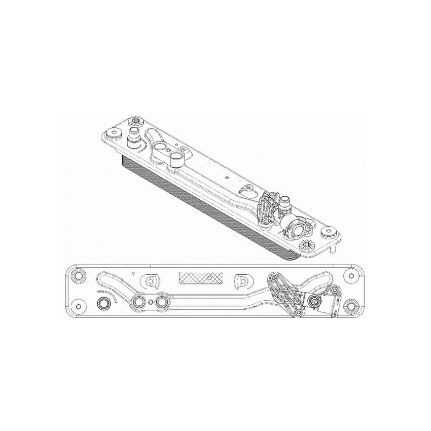 BEHR CLC 182 000P Automatic Transmission Oil Cooler Assembly