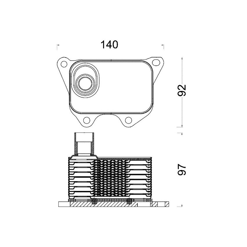 BEHR CLC 185 000S Engine Oil Cooler