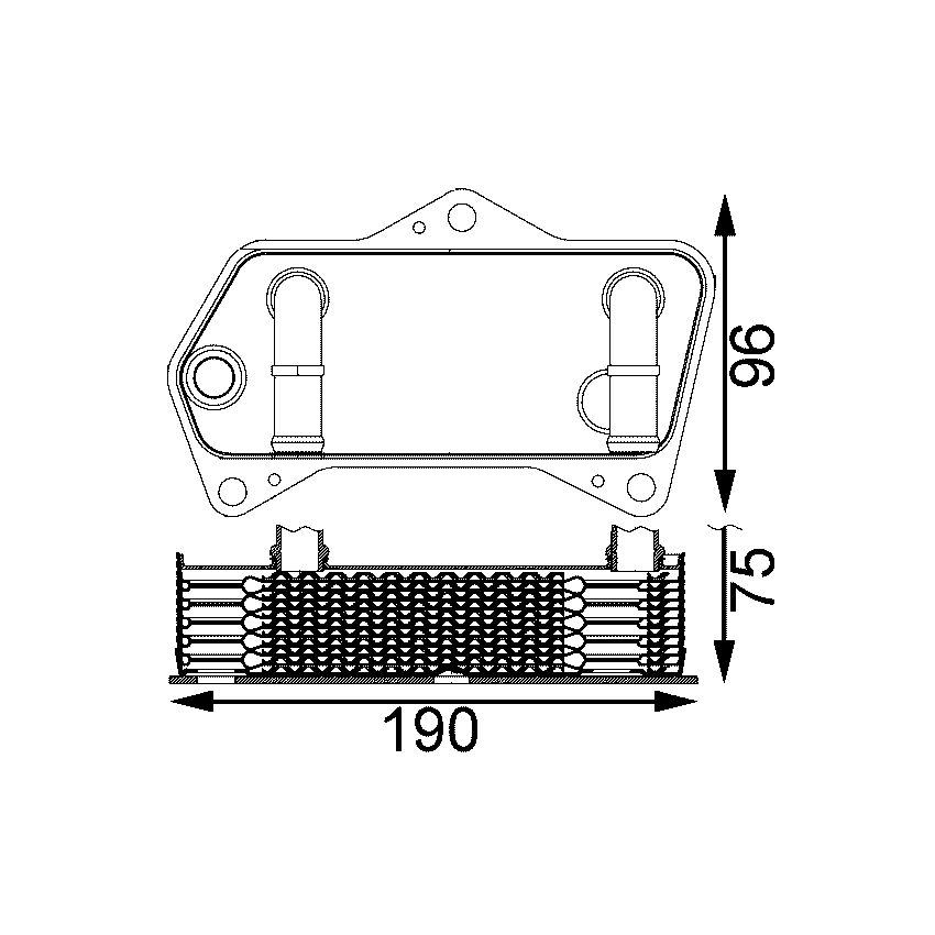 BEHR CLC 202 000S Engine Oil Cooler
