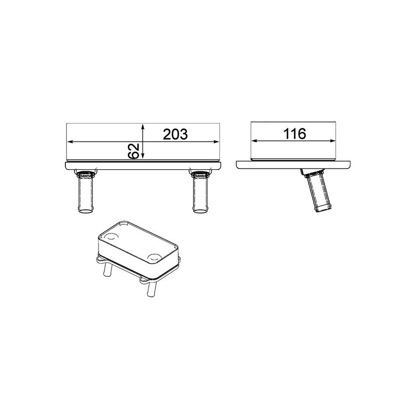 BEHR CLC 29 000P Engine Oil Cooler