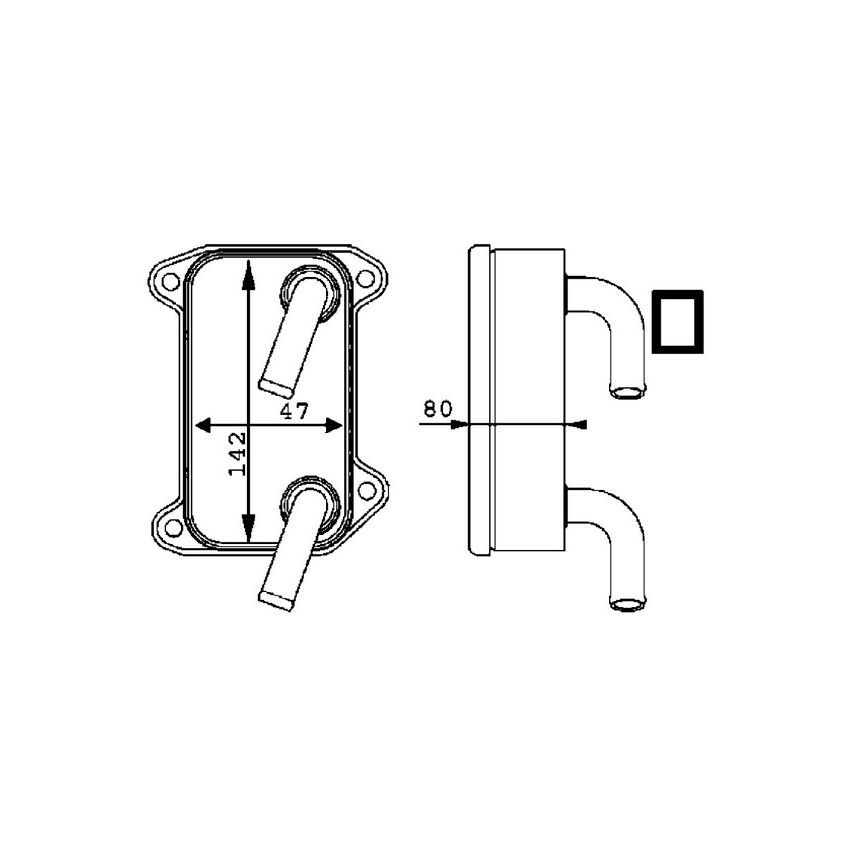 BEHR CLC 40 000P Engine Oil Cooler