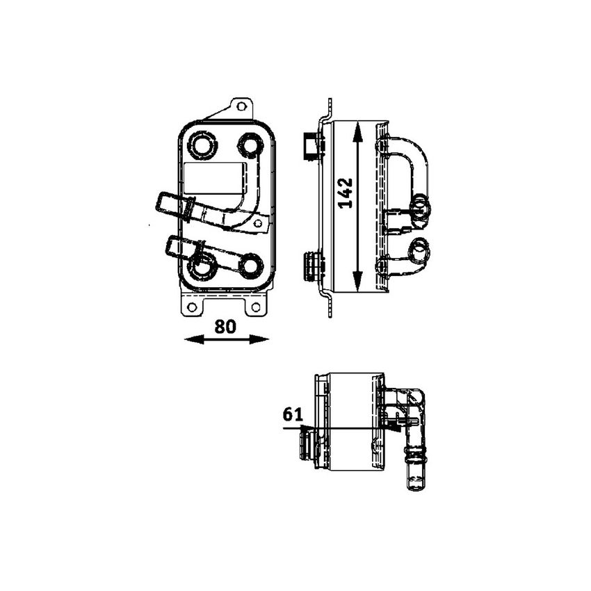 BEHR CLC 43 000P Automatic Transmission Oil Cooler Assembly