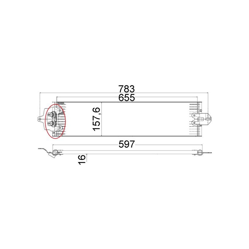 BEHR CLC 49 000P Automatic Transmission Oil Cooler Assembly