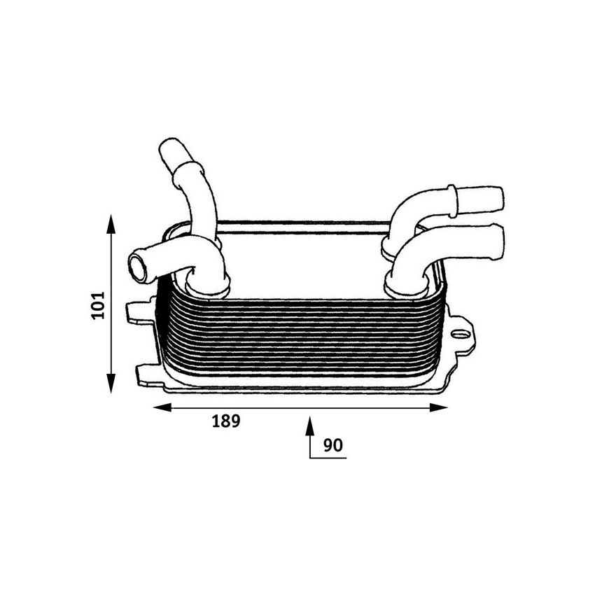 BEHR CLC 60 000P Automatic Transmission Oil Cooler Assembly