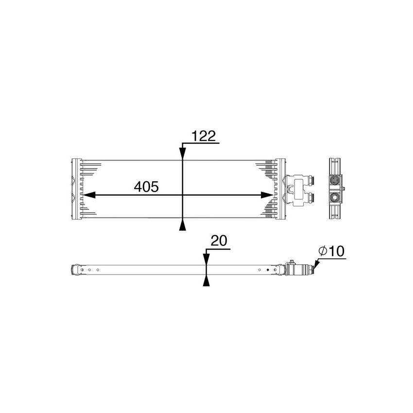 BEHR CLC 64 000P Automatic Transmission Oil Cooler Assembly