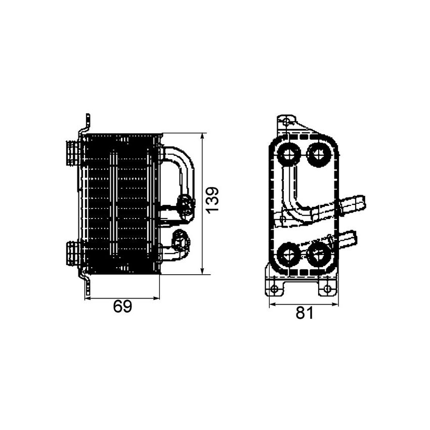 BEHR CLC 66 000P Automatic Transmission Oil Cooler Assembly