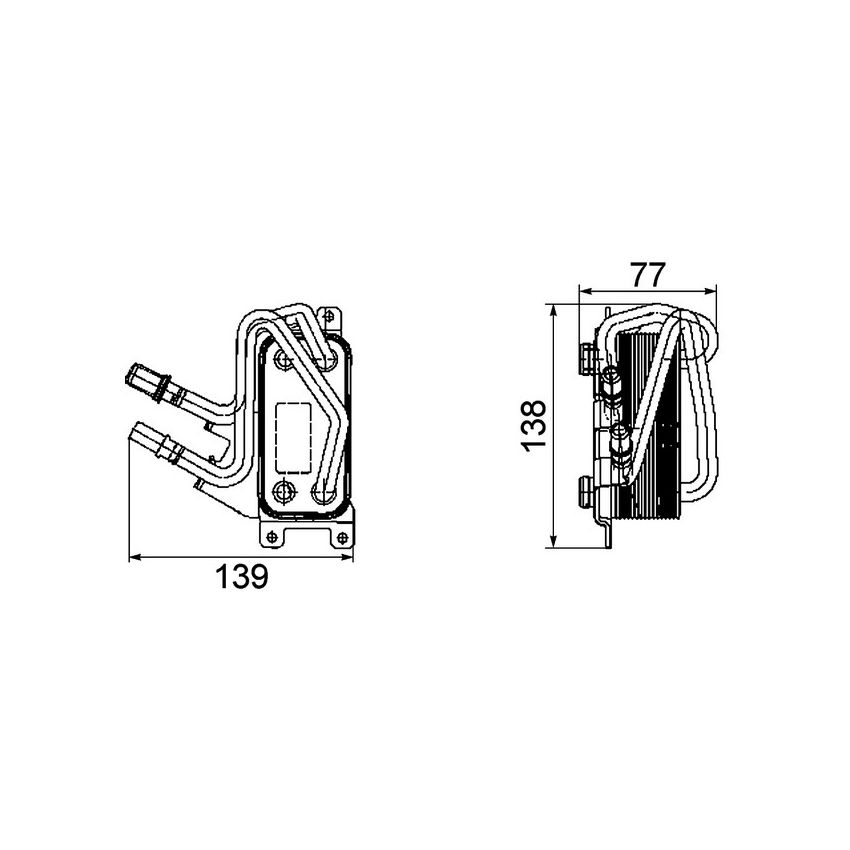 BEHR CLC 67 000P Automatic Transmission Oil Cooler Assembly