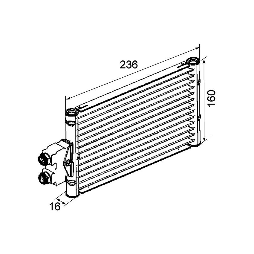 BEHR CLC 74 000P Automatic Transmission Oil Cooler Assembly
