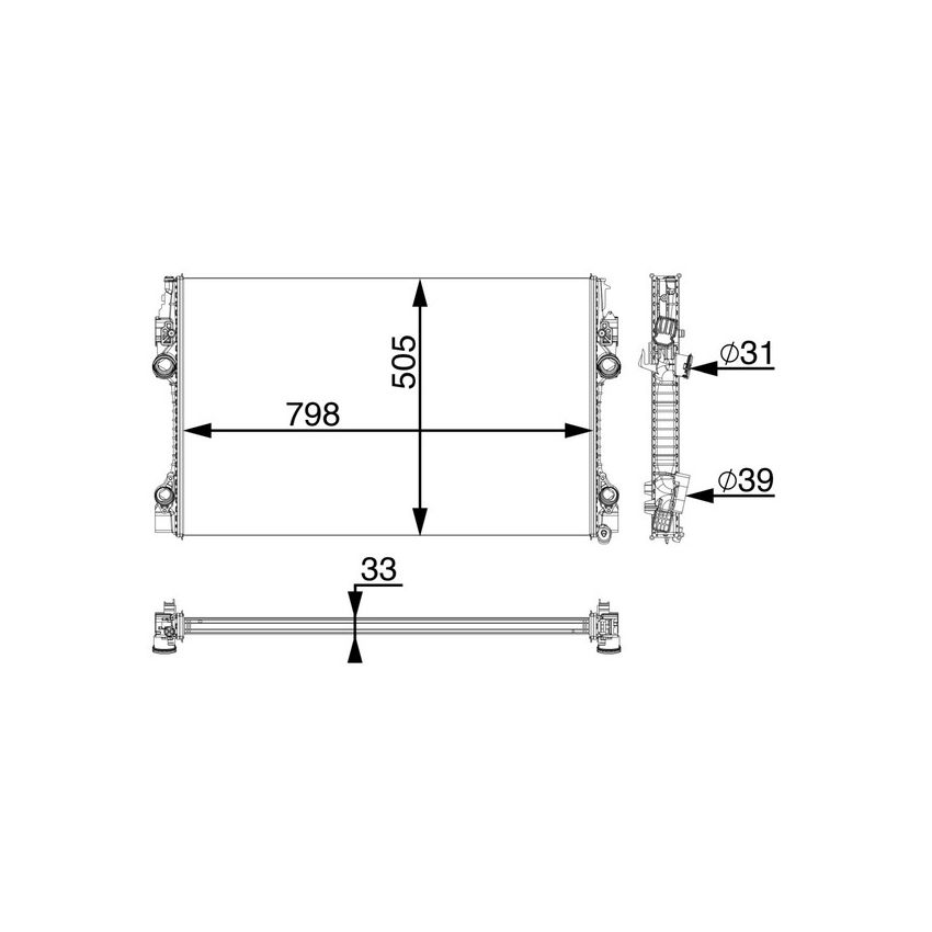 BEHR CR 1163 000P Radiator
