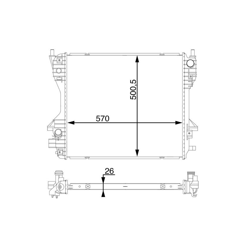 BEHR CR 1200 000S Radiator