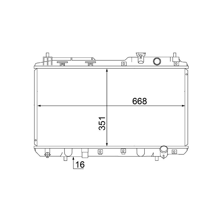 BEHR CR 1457 000S Radiator