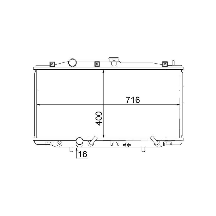 BEHR CR 1462 000S Radiator