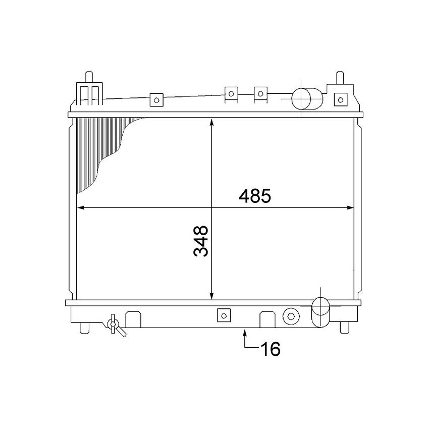 BEHR CR 1524 000S Radiator
