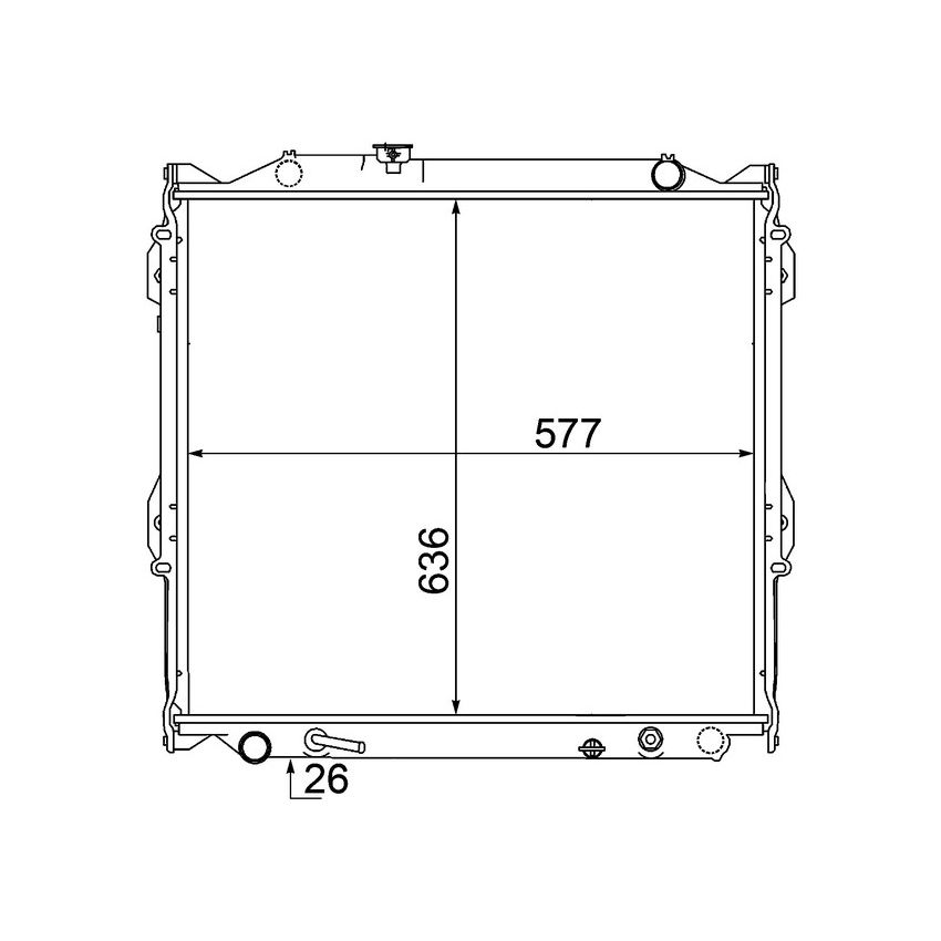 BEHR CR 1528 000S Radiator