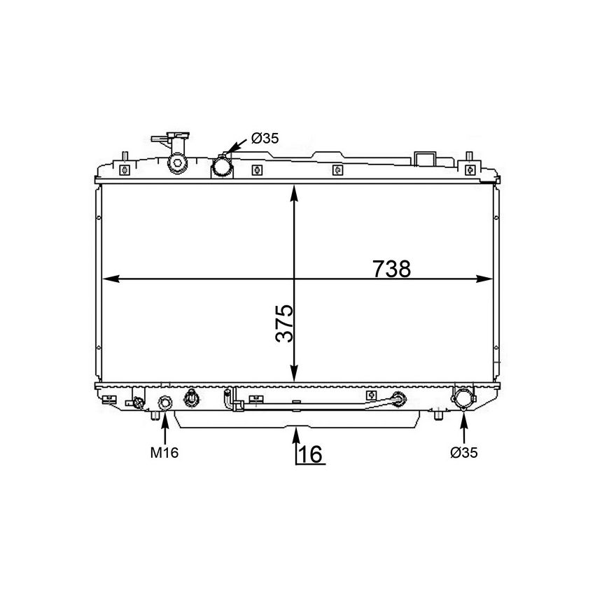BEHR CR 1568 000S Radiator