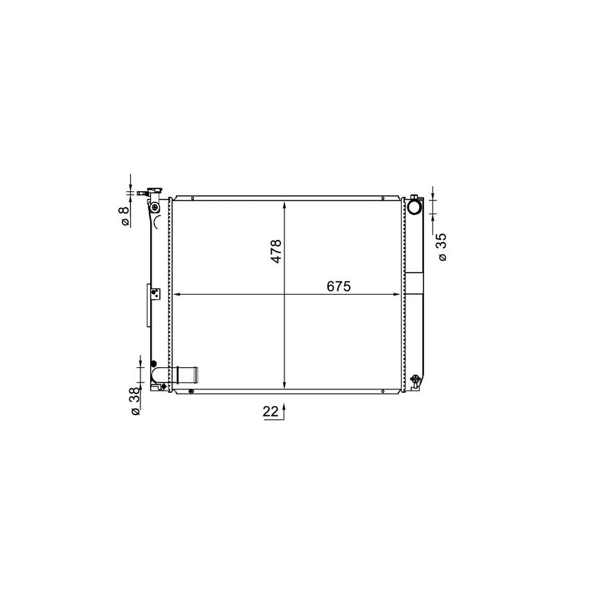 BEHR CR 1578 000S Radiator