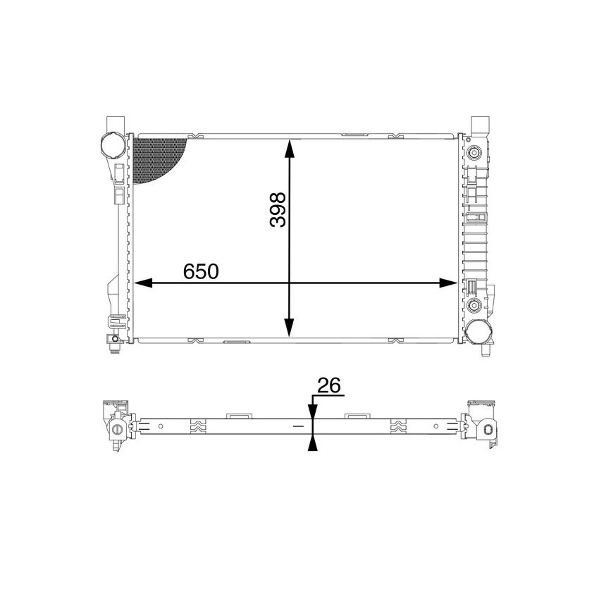 BEHR CR 1602 000S Radiator